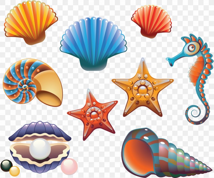 Seashell Royalty-free Clip Art, PNG, 5192x4313px, Seashell, Conch, Conchology, Invertebrate, Marine Biology Download Free