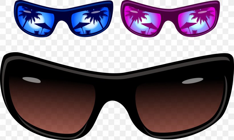 Sunglasses Euclidean Vector, PNG, 2387x1438px, Sunglasses, Brand, Computer Graphics, Eye, Eye Protection Download Free