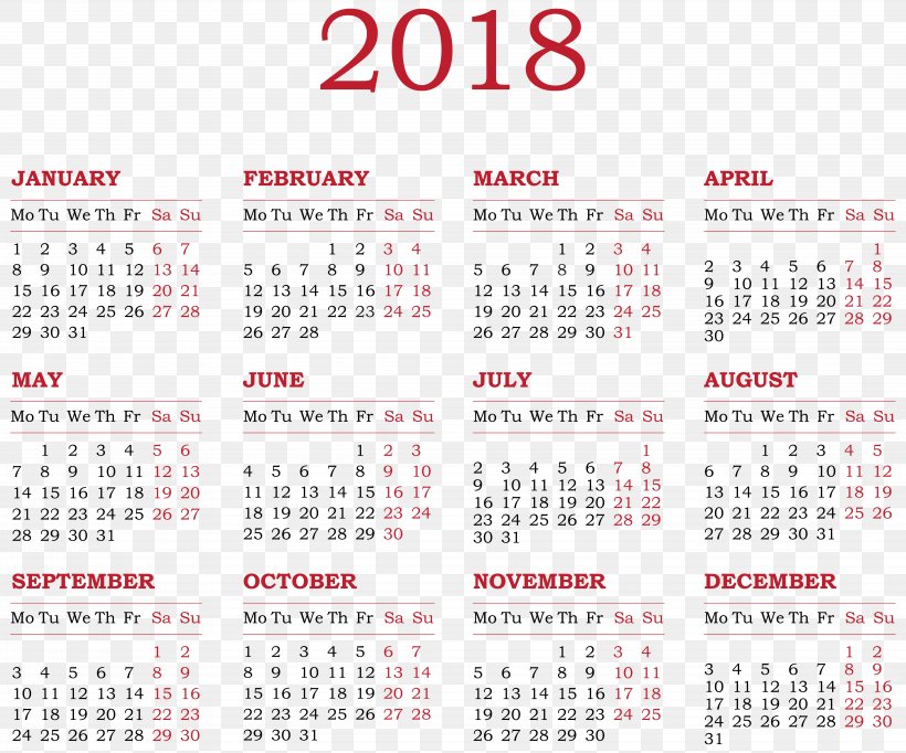 Calendar New Year Clip Art, PNG, 8000x6659px, Calendar, Book, Christmas Gift, Four Quartets, New Year Download Free