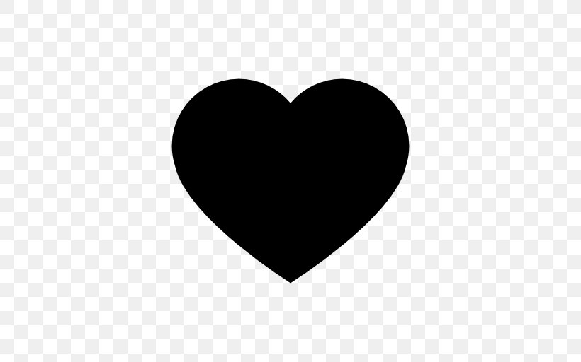Heart Symbol Clip Art, PNG, 512x512px, Heart, Black, Black And White, Icon Design, Shape Download Free