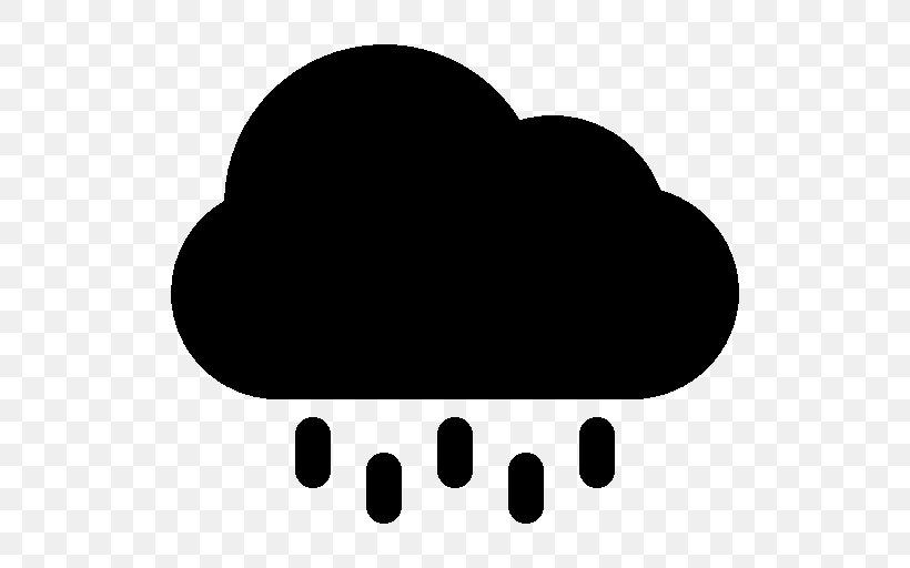 Rain Cloud Symbol Clip Art, PNG, 512x512px, Rain, Black, Black And White, Cloud, Heart Download Free