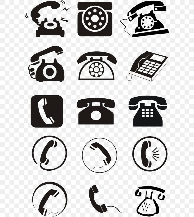 Telephone Icon Design Download Icon, PNG, 610x917px, Telephone, Black And White, Brand, Flat Design, Ico Download Free