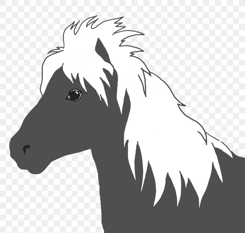 Mane Pony Silhouette Mustang Black And White, PNG, 1417x1352px, Mane, Art, Black, Black And White, Carnivoran Download Free