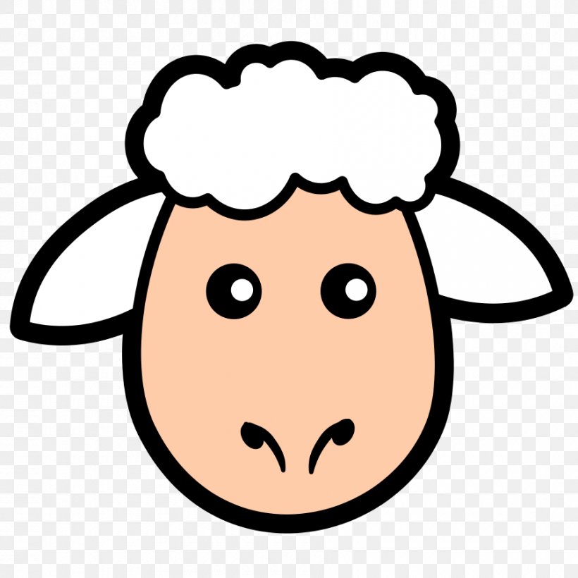 Sheep Lamb And Mutton Face Clip Art, PNG, 900x900px, Sheep, Black Sheep,  Cartoon, Drawing, Face Download