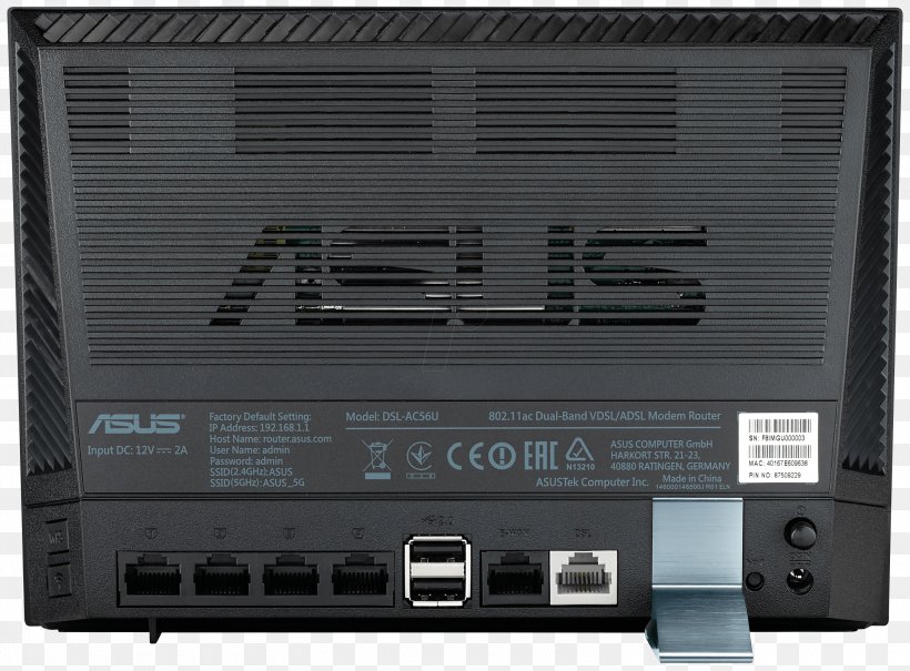 DSL Modem ASUS DSL-AC56U Router VDSL IEEE 802.11ac, PNG, 3000x2217px, Dsl Modem, Asus Dslac56u, Asymmetric Digital Subscriber Line, Audio Receiver, Computer Network Download Free