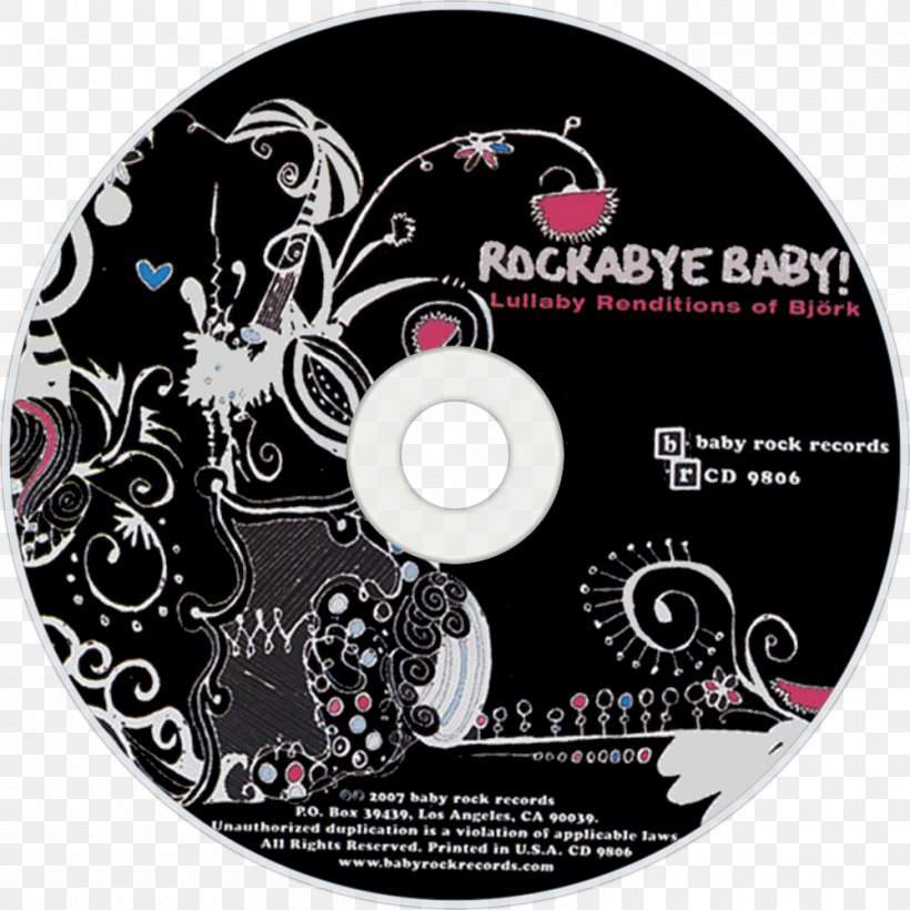 Compact Disc Rockabye Baby! Rock-a-bye Baby Nirvana, PNG, 1000x1000px, Compact Disc, Baby, Brand, Disk Storage, Dvd Download Free