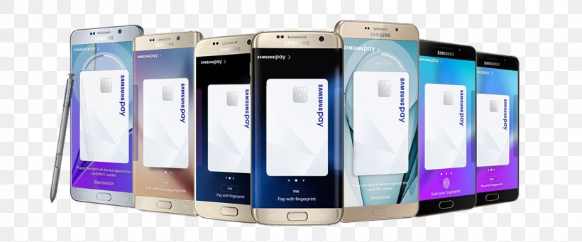 Smartphone Samsung Pay Feature Phone Samsung Galaxy S7, PNG, 1200x500px, Smartphone, Cashless Society, Cellular Network, Communication Device, Digital Wallet Download Free