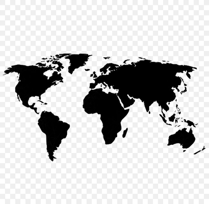 Globe World Map, PNG, 800x800px, Globe, Black, Black And White, Cartography, Continent Download Free
