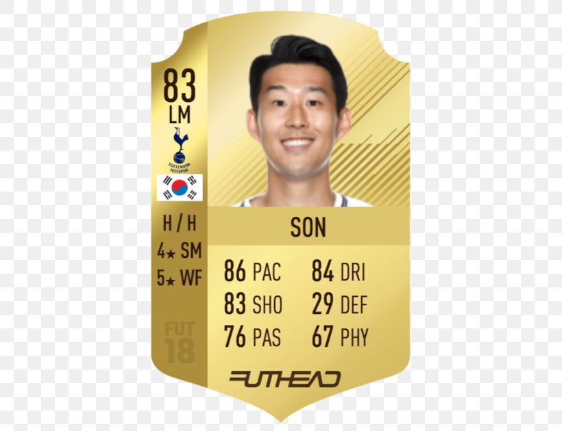 Son Heung Min Fifa 18 Fifa 15 Fifa 17 Premier League Player Of The Month Png