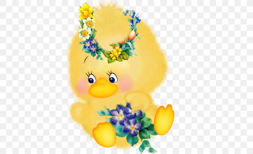 Easter Bunny Duck Clip Art, PNG, 500x500px, Easter Bunny, Baby Toys, Bird, Cut Flowers, Drawing Download Free