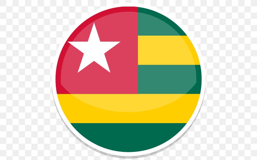 Flag Of Togo Flags Of The World, PNG, 512x512px, Togo, Area, Flag, Flag Of China, Flag Of Togo Download Free