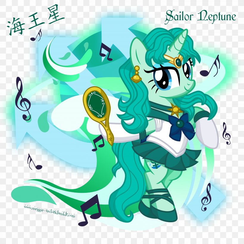 Sailor Neptune Pony Sailor Uranus Sailor Mars Horse, PNG, 6000x6000px, Sailor Neptune, Art, Cartoon, Fiction, Fictional Character Download Free