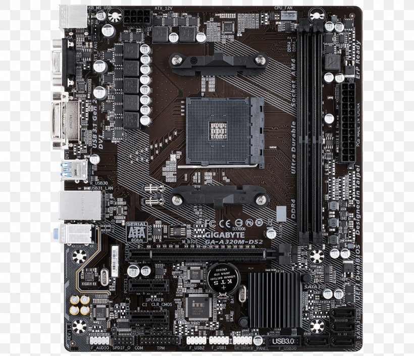 Socket AM4 Motherboard MicroATX PCI Express Gigabyte Technology, PNG, 1000x860px, Socket Am4, Advanced Micro Devices, Atx, Central Processing Unit, Computer Accessory Download Free