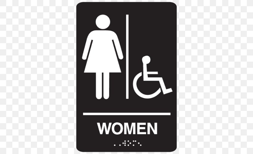 Unisex Public Toilet Accessible Toilet Bathroom ADA Signs, PNG, 500x500px, Public Toilet, Accessibility, Accessible Toilet, Ada Signs, Area Download Free
