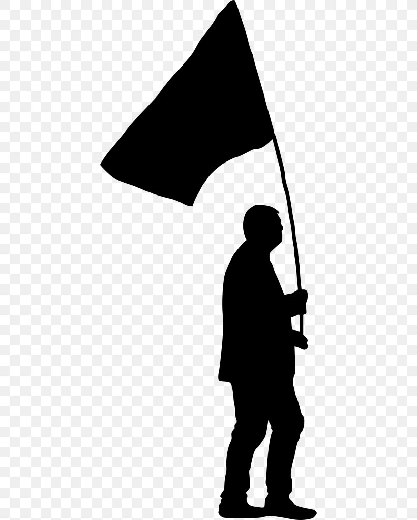 Clip Art Vector Graphics Silhouette Flag, PNG, 426x1024px, Silhouette, Black, Blackandwhite, Fashion Accessory, Flag Download Free