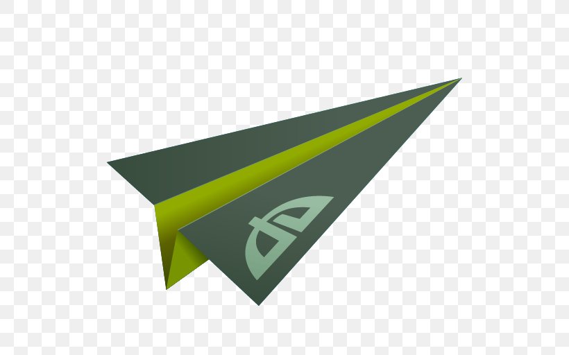 Paper Plane Airplane, PNG, 512x512px, Paper, Airplane, Brand, Green, Logo Download Free