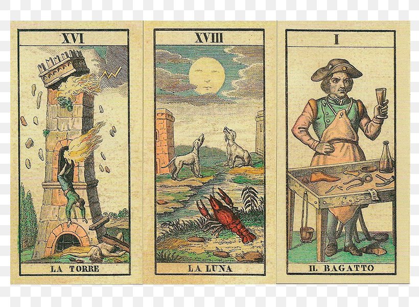 Ancient Tarot Of Lombardy: 1810 Tarocchini Le Tarot Des Imagiers Du Moyen âge Playing Card, PNG, 800x600px, Tarot, Art, Comics, Fauna, Fiction Download Free