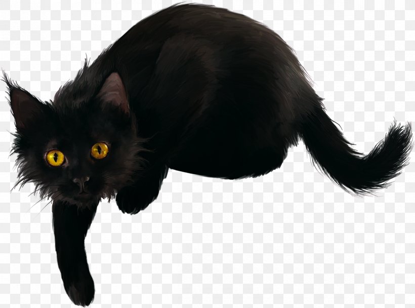 Black Cat Kitten Clip Art, PNG, 1200x891px, Cat, Animal, Black, Black Cat, Bombay Download Free