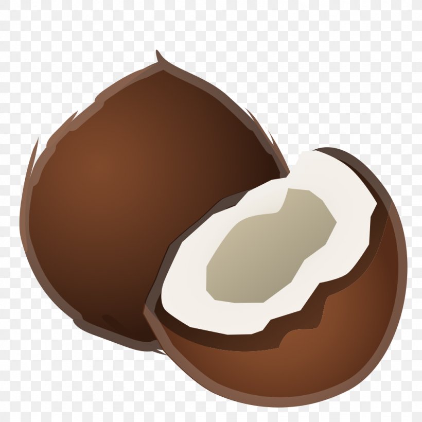 Chocolate Truffle Coconut Food Emojipedia, PNG, 1024x1024px, Chocolate Truffle, Android Oreo, Brown, Chocolate, Coco Download Free