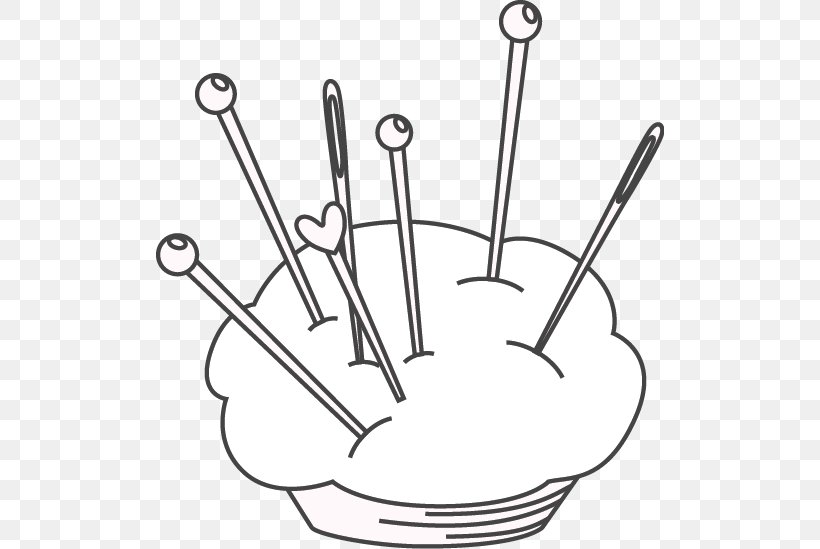 Drawing Pin Hand-Sewing Needles Design, PNG, 508x549px, Drawing, Black And White, Cookware And Bakeware, En Plein Air, Eraser Download Free