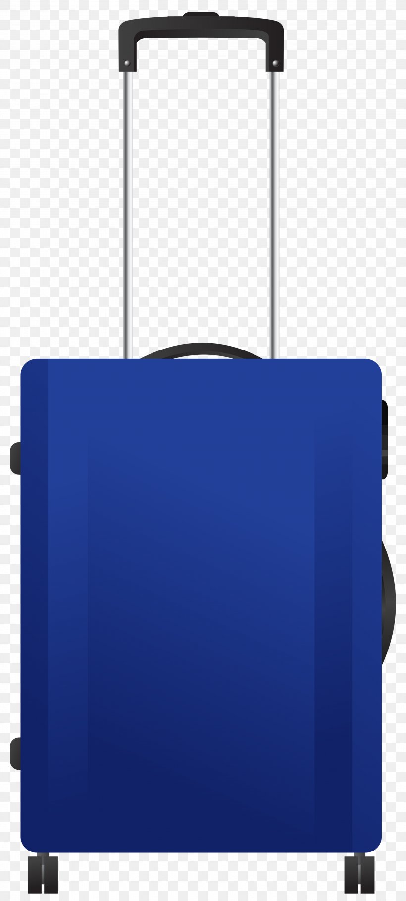 Blue Trolley Travel Bag Transparent Clip Art Image, PNG, 3604x8000px, Suitcase, Bag, Baggage, Blue, Cobalt Blue Download Free