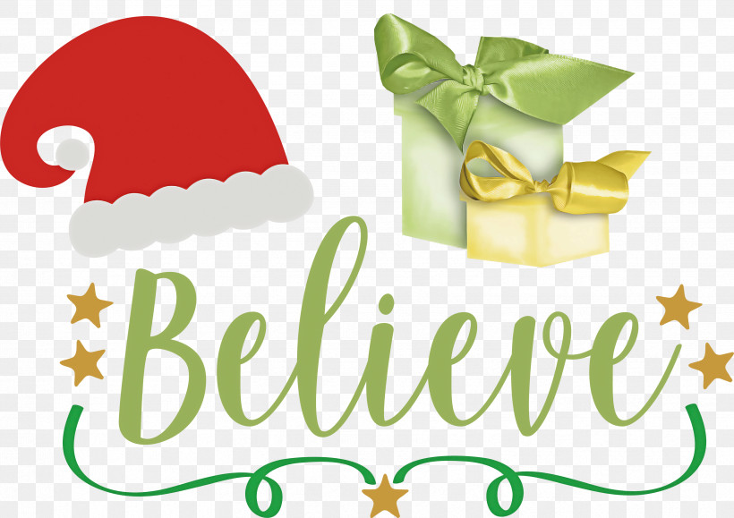 Believe Santa Christmas Winter, PNG, 3421x2419px, Believe Santa, Christmas, Christmas Day, Christmas Ornament, Christmas Ornament M Download Free
