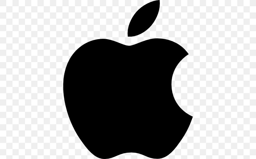 Apple Logo, PNG, 512x512px, Apple, Black, Black And White, Heart, Leaf Download Free