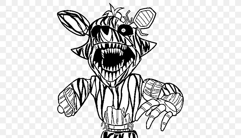 Five Nights At Freddy's 3 Five Nights At Freddy's: Sister Location Coloring Book Drawing, PNG, 600x470px, Coloring Book, Art, Artwork, Black, Black And White Download Free