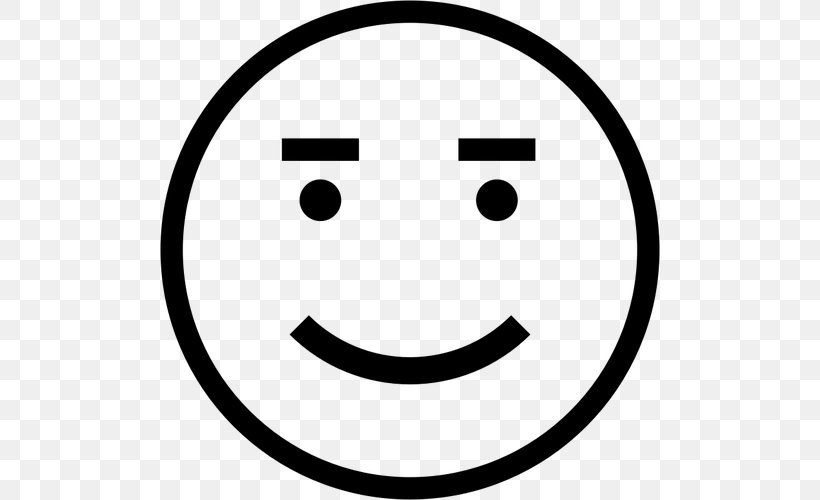 Smiley Emoticon Clip Art, PNG, 500x500px, Smiley, Area, Black And White, Drawing, Emoticon Download Free