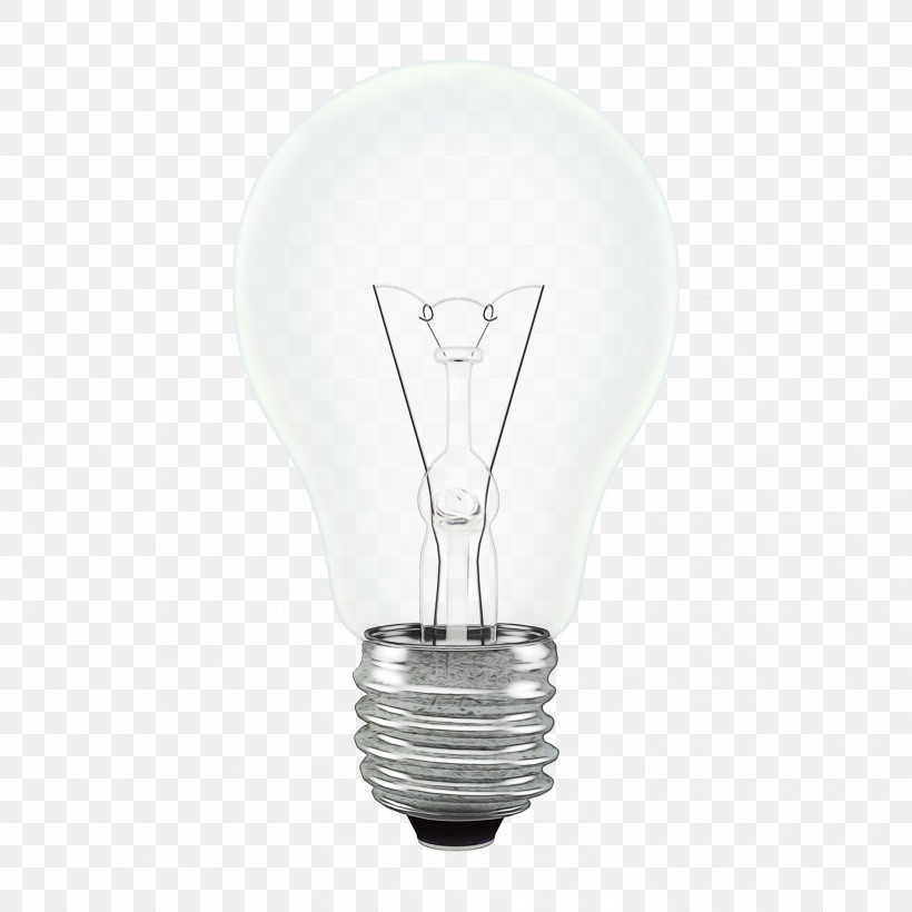 Incandescent Light Bulb Light Incandescence Science Physics, PNG, 3000x3000px, Watercolor, Incandescence, Incandescent Light Bulb, Light, Paint Download Free