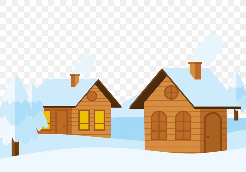Snow Log Cabin Cottage, PNG, 1400x980px, Snow, Building, Cabane, Cartoon, Cottage Download Free