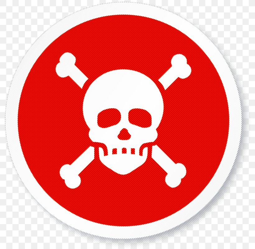 Red Bone Skull Sticker Circle, PNG, 800x800px, Red, Bone, Skull, Sticker, Symbol Download Free