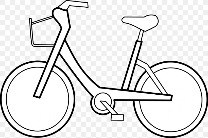 Bicycle Black And White Cycling Clip Art, PNG, 900x598px, Bicycle, Area, Bicycle Accessory, Bicycle Drivetrain Part, Bicycle Frame Download Free