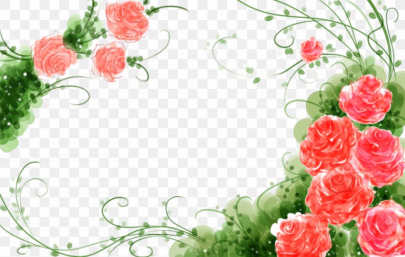 Garden Roses Flower Watercolor Painting Illustration, PNG, 5500x3500px, Watercolour Flowers, Artificial Flower, Carnation, Color, Cut Flowers Download Free