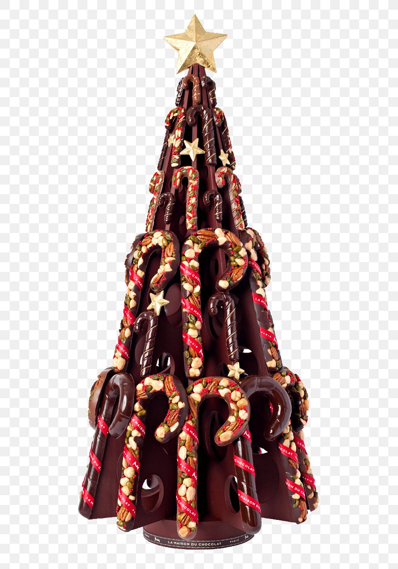 Christmas Tree La Maison Du Chocolat Yule Log Chocolate, PNG, 608x1172px, Christmas Tree, Chocolate, Chocolatier, Christmas, Christmas Decoration Download Free