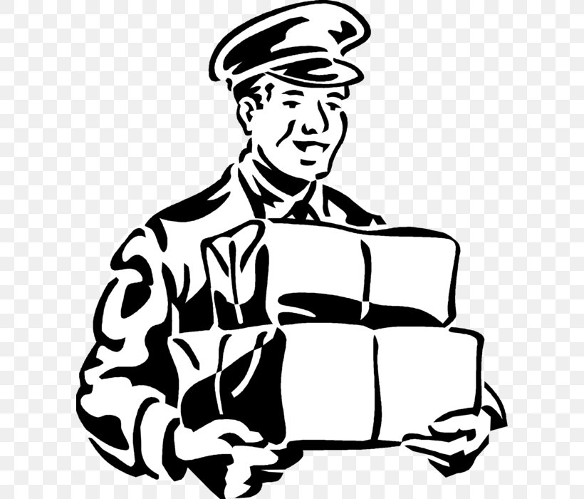 Clip Art Delivery Illustration Image, PNG, 606x700px, Delivery, Art, Blackandwhite, Courier, Fedex Download Free