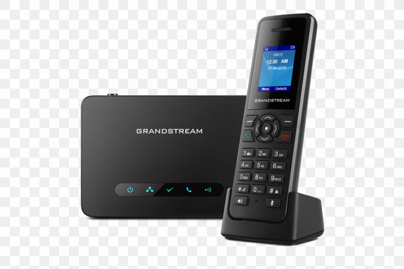 Digital Enhanced Cordless Telecommunications Grandstream Networks VoIP Phone Handset Cordless Telephone, PNG, 3543x2362px, Grandstream Networks, Base Station, Cellular Network, Cordless Telephone, Electronics Download Free