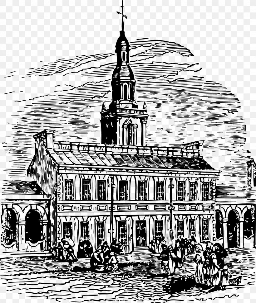 Independence Hall Independence National Historical Park Clip Art, PNG, 1439x1708px, Independence Hall, Almshouse, Arch, Black And White, Building Download Free