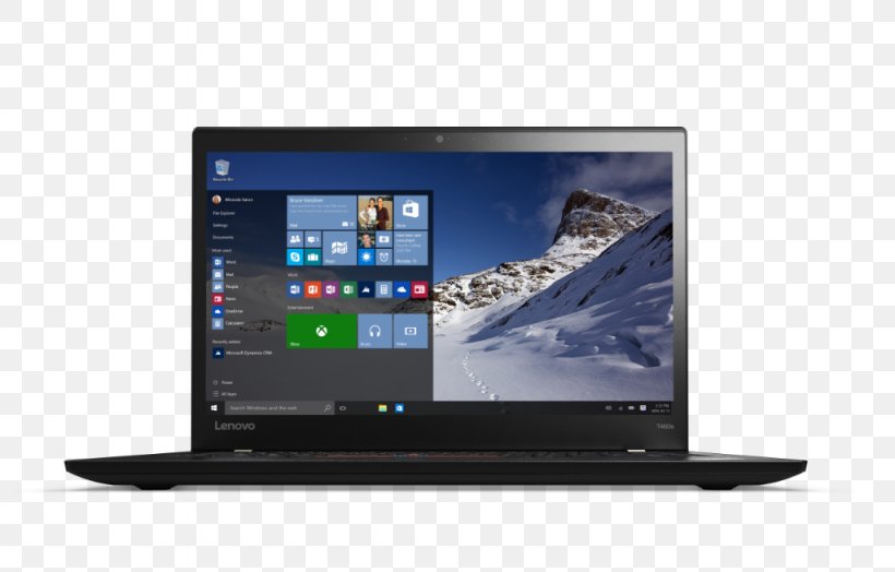 Laptop Lenovo ThinkPad T460s Intel Core I5, PNG, 1024x655px, Laptop, Computer, Computer Hardware, Desktop Computer, Display Device Download Free
