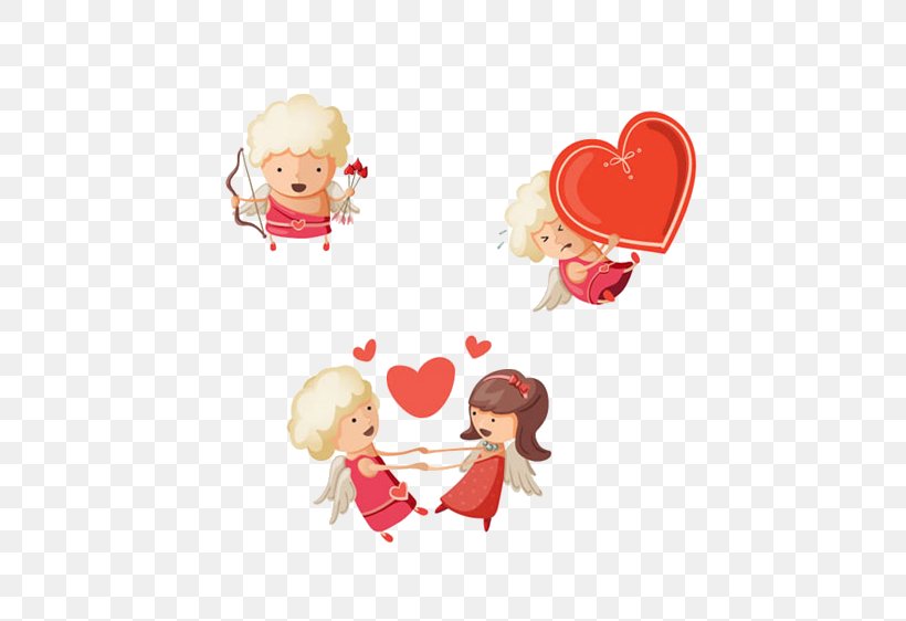 Cupid Royalty-free Illustration, PNG, 535x562px, Cupid, Cuteness, Drawing, Fictional Character, Heart Download Free