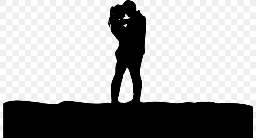 Silhouette Couple YouTube Clip Art, PNG, 800x443px, Silhouette, Arm, Black, Black And White, Couple Download Free