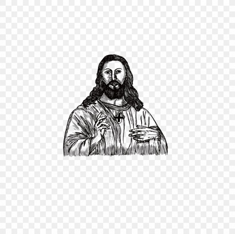 Drawing Christian Cross Brush, PNG, 1181x1181px, Drawing, Black And White, Brush, Christian Cross, Facial Hair Download Free