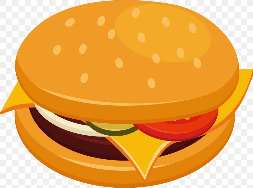 McDonald's Hamburger French Fries Illustration Food, PNG, 2556x1903px, Hamburger, Beef, Cartoon, Cheese, Cheeseburger Download Free