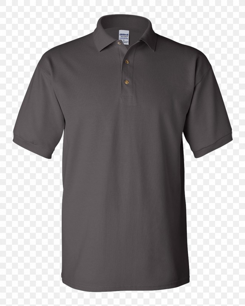 T-shirt Hoodie Gildan Activewear Polo Shirt Piqué, PNG, 1000x1250px, Tshirt, Active Shirt, Black, Collar, Cuff Download Free