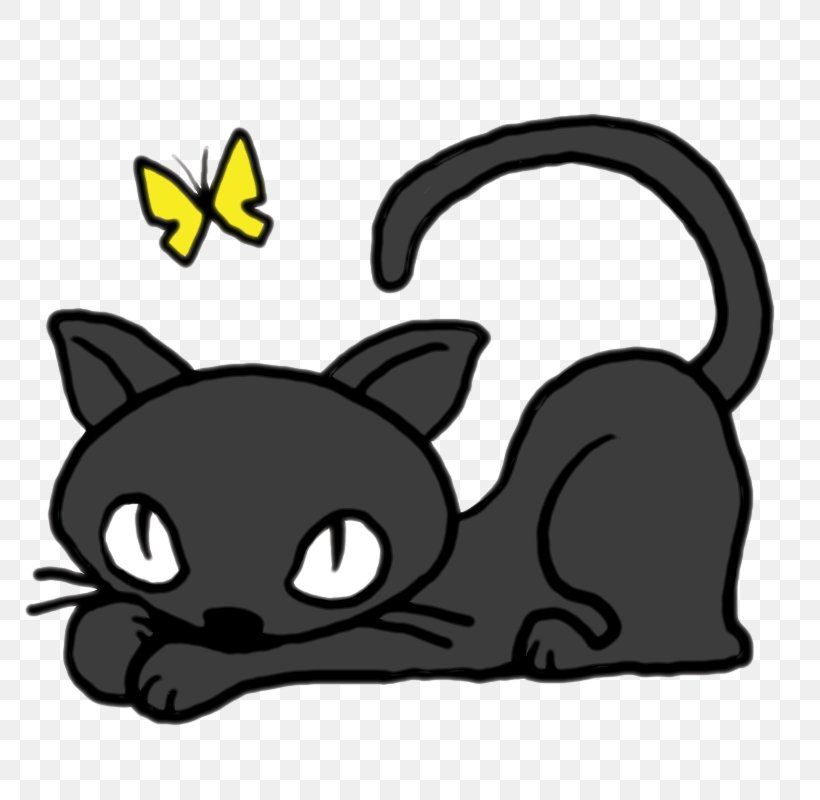 Kitten Whiskers Black Cat Clip Art, PNG, 800x800px, Watercolor, Cartoon, Flower, Frame, Heart Download Free