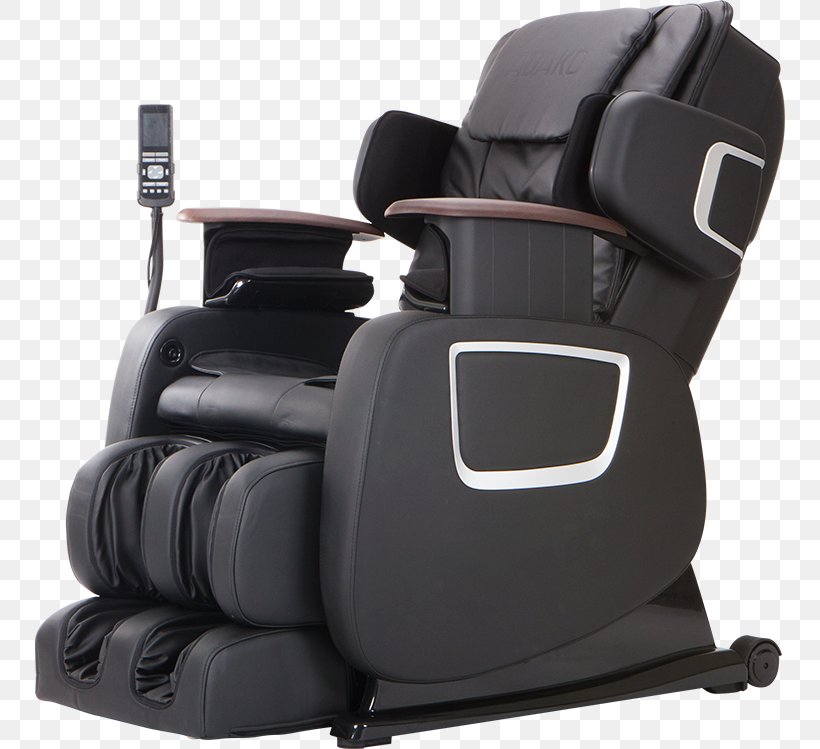 Massage Chair Shiatsu Recliner, PNG, 750x749px, Chair, Black, Body, Car Seat, Car Seat Cover Download Free