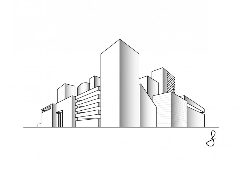 Architecture Set Outline Sketch Drawing Of Building City Downtown  Structure Collection Royalty Free SVG Cliparts Vectors And Stock  Illustration Image 49944397