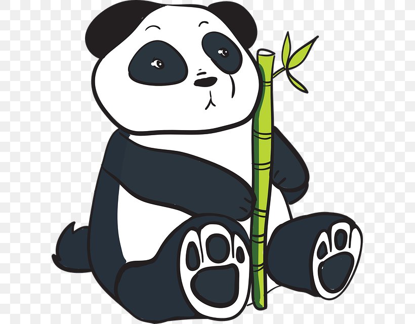 Giant Panda Red Panda Clip Art, PNG, 615x640px, Giant Panda, Artwork, Bear, Carnivoran, Cuteness Download Free