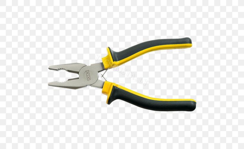Needle-nose Pliers Alicates Universales Hand Tool, PNG, 500x500px, Pliers, Alicates Universales, Circlip Pliers, Cutting Tool, Diagonal Pliers Download Free