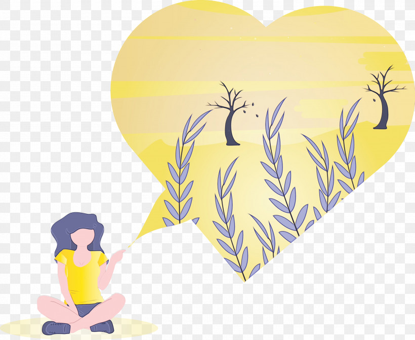 Yellow Heart Gesture Love, PNG, 3000x2456px, Heart, Abstract, Cartoon, Gesture, Girl Download Free